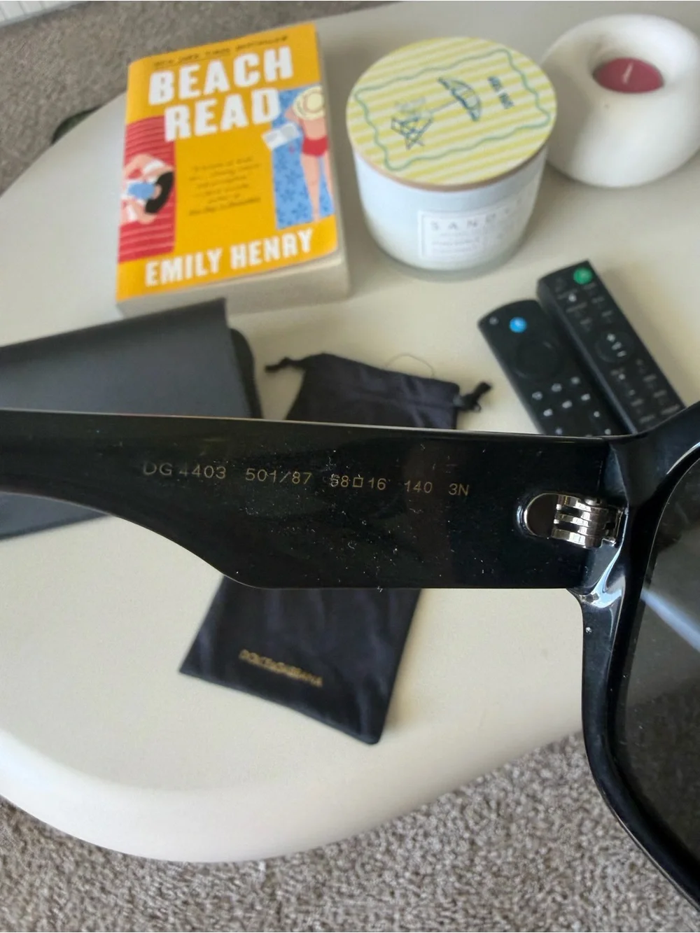 Dolce & Gabbana Black Sunglasses Case with Drawstring Pouch